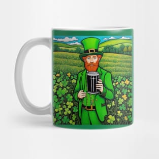 Folk Art Leprechaun Mug